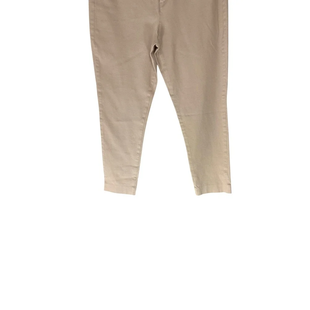 Old Navy Kahki Tan Career Office Straight‎ Leg Pixie Ankle Dress Pants Size 10